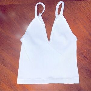 Free People Movement Light Grey Crop Top/Bra NWOT